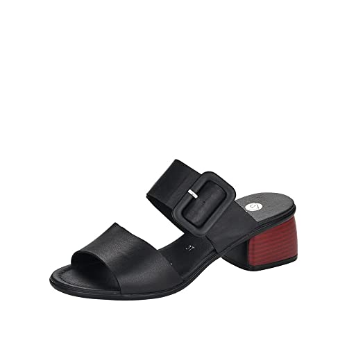 Remonte Damen R8765 Sandale mit Absatz, schwarz / 01, 39 EU
