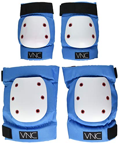 NAD DNA Knee & Elbow Knieschoner für Skateboard, Erwachsene, Unisex, Blau (blau), S