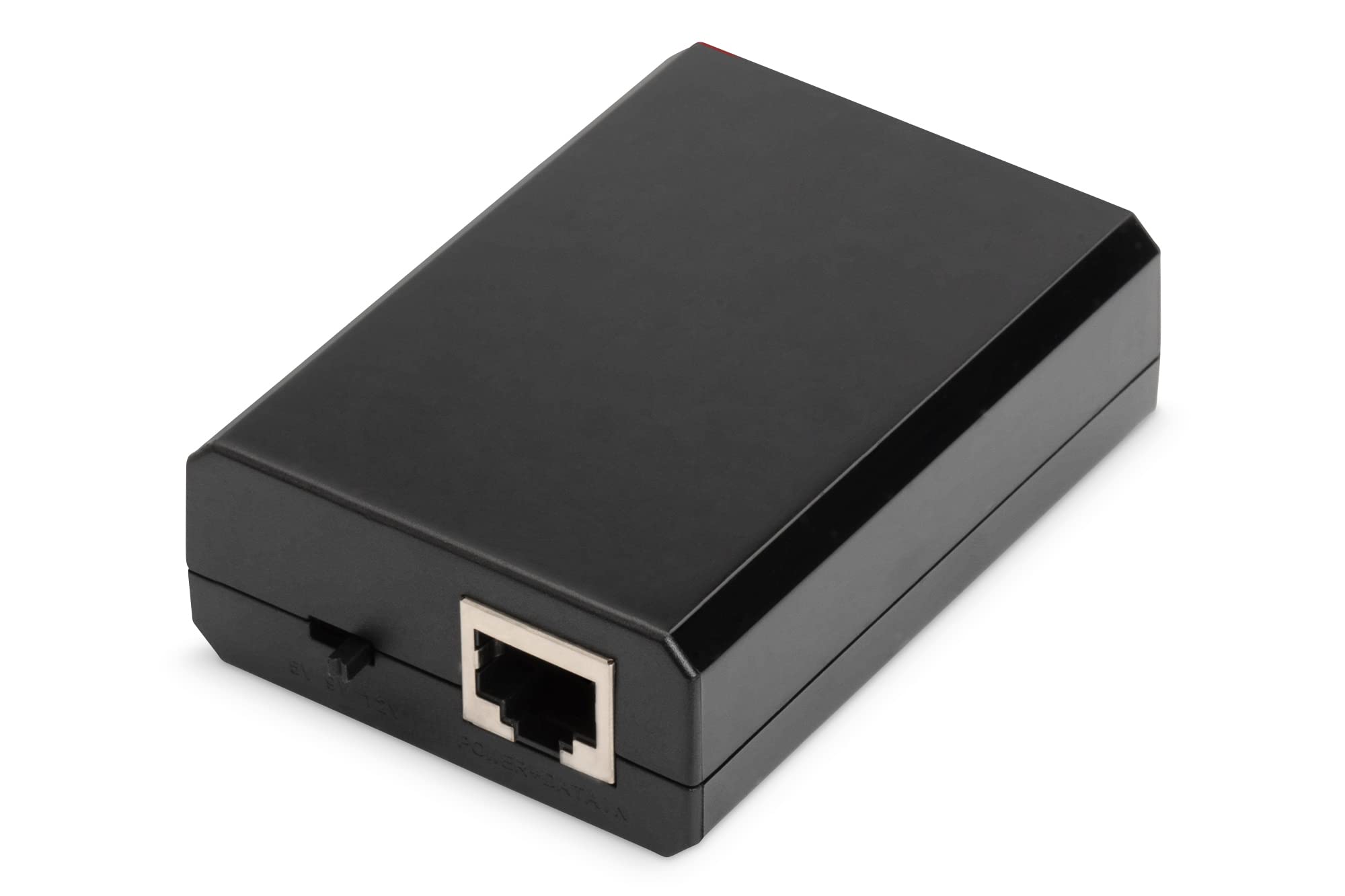 DIGITUS PoE+ Splitter - IEEE802.3at - Gigabit Ethernet - Ausgangsspannung 5, 9, 12 Volt - DC 3.5mm Stecker & Buchse