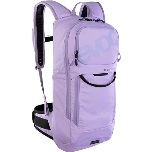 EVOC FR LITE RACE 10 Protektor-Rucksack ideal für Enduro-Rennen, Backpack (Fahrradrucksack mit LITESHIELD BACK Rückenprotektor, LITESHIELD SYSTEM AIR, Werkzeugfach, Größe: M/L), Purple Rose