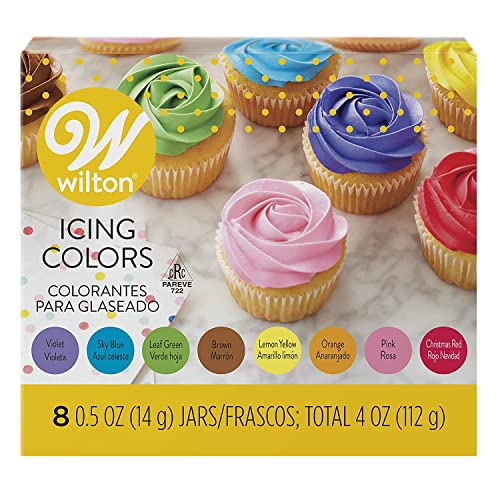 Wilton Assorted Colors Icing Colors 1/2 Ounce 8/Pkg W6015577
