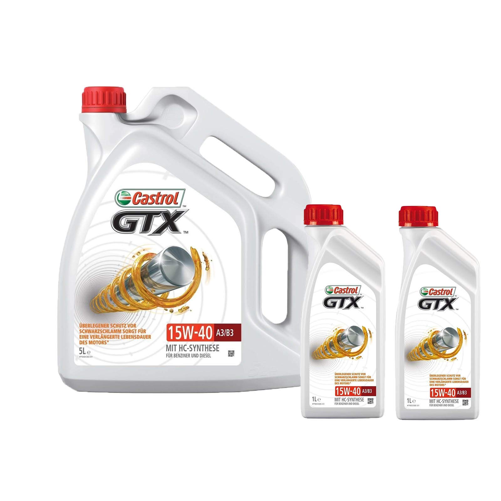 Motorenöl 15W-40 GTX A3/B3 [7 L] von Castrol (SET14C19F7L) Öl Schmierung Motorenöl