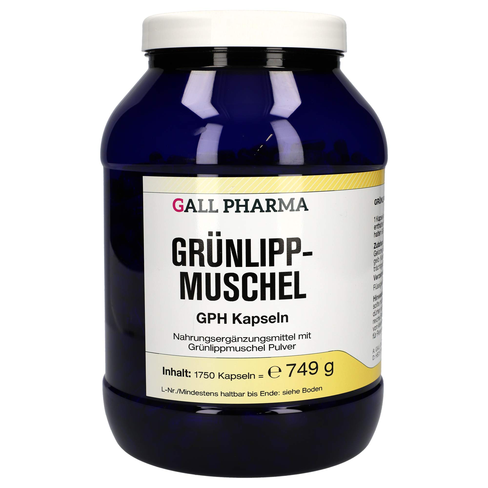 Gall Pharma Grünlippmuschel GPH Kapseln, 1750 Kapseln