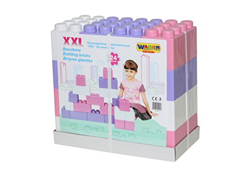 Polesie Wader Quality Toys 40107 XXL-Bausteine 24-TLG. Girls