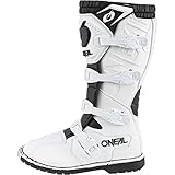 O'NEAL | Motocross-Stiefel | Enduro Motorrad | Komfort durch Air-Mesh-Innenleben, verstellbare Verschlussschnallen, hochwertiges Synthetik-Material | Boots Rider Pro | Erwachsene | Weiß | Größe 40