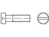 DIN 84 4.8 galvanisch verzinkt Zylinderschrauben mit Schlitz - Abmessung: M5x30 (1000 Stück)