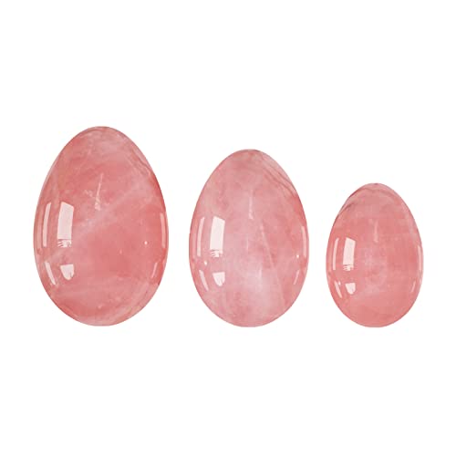 Yoni Egg 16 Arten Kristall-Massageball for Frauen Kegel-Übung Jade-, Jade-Eier ERTEYIN (Color : Rose Quartz Eggs)