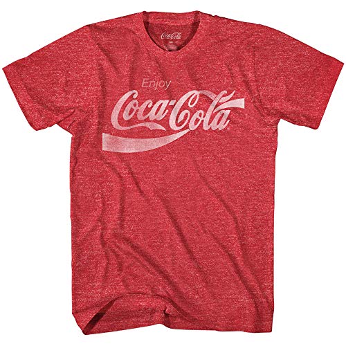 Coke Classic Vintage 80er Jahre Logo T-Shirt - Rot - Groß