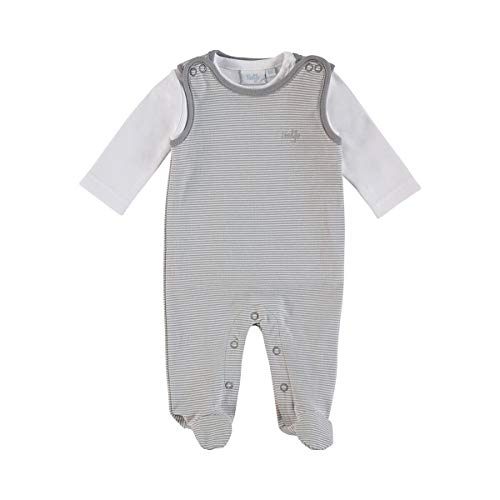 FEETJE Strampler mit Shirt Baby Baby-Set, Größe 44, grau