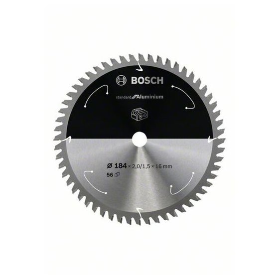 Bosch - Sägeblatt Standard for Aluminium für Akku-Kreissäge 184 x 2/1,5 x 16, 56 Z