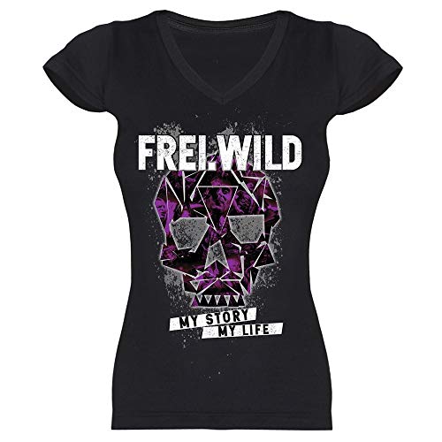 Frei.Wild - My Story My Life, Girl-Shirt, Farbe: Schwarz, Größe: XL