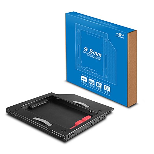 Vantec SSD/HDD Aluminium Caddy für 9,5 mm ODD Laptop Drive Bay (MRK-HC95A-BK)