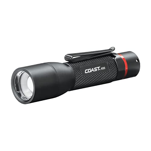 Coast HX5 360 Lumen Fokussierbar LED Taschenlampe in Taschengröße, Schwarz
