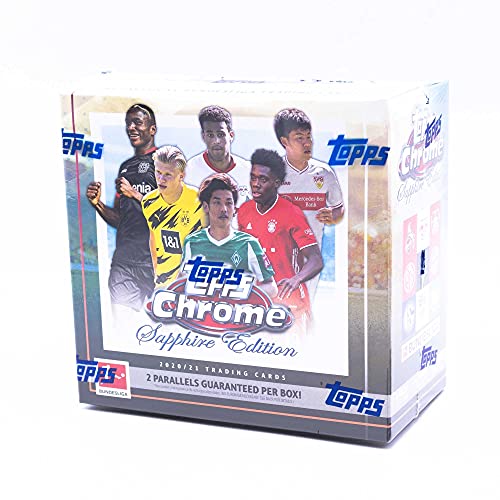 Topps 2020/21 Chrome Bundesliga Sapphire Soccer (Fussball) Hobby Box