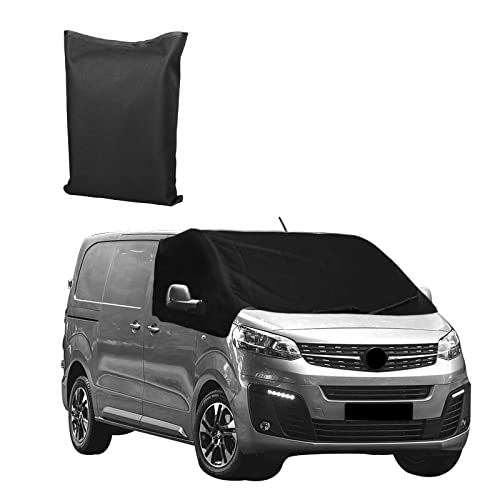 Frontscheibe Wrap Cover Ersatz für Renault Trafic 2001-2014, Sonnenschutz Frontscheibenabdeckung Ersatz für Opel Vivaro 2001-2014, 600D Wasserdichtes Oxford-Gewebe Schnee- und Eisschutz Privatsphäre