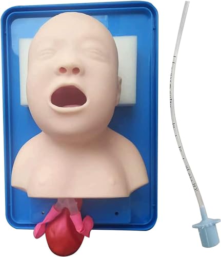 PVC-Material pädiatrische Intubationsmuster, fortschrittliches Tracheal-Intubationsmodell, Tracheal-Kind- und Säuglings-Airway-Manikinen-Studie Lehrmodell Airway Infant Management Trainer Simulator.