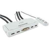 INLINE - KVM-/Audio-/USB-Switch - 4 x KVM/Audio/USB - 1 lokaler Benutzer - Desktop
