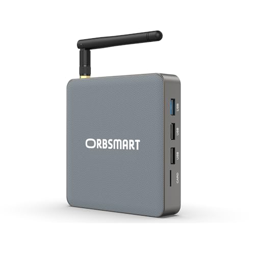Orbsmart Android 12 TV Box TR43 4K (Ultra-HD) HDR Smart Mini PC (Quadcore-CPU, 8GB DDR4 RAM, HDMI 2.0, WLAN+Bluetooth)