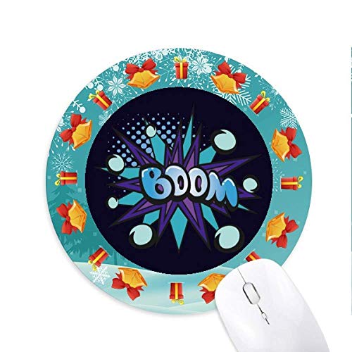 Blue Boom Bubble Mousepad Round Rubber Mouse Pad Weihnachtsgeschenk
