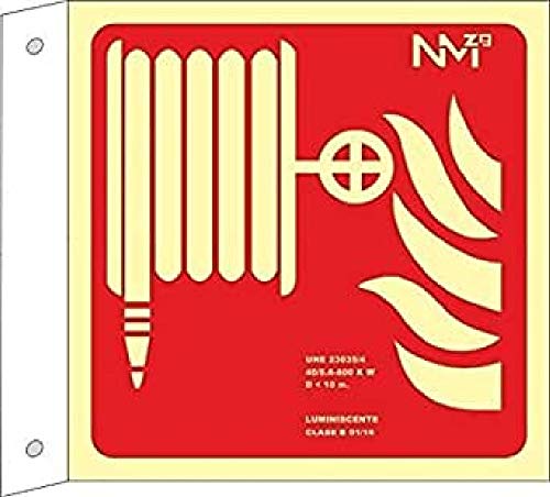 Normaluz A04708 – Flagge mit Flammenöffnung, Klasse A, PVC, 1 mm, 42 x 42 cm, mit CTE, RIPCI und geeignet für neue Gesetzgebungen