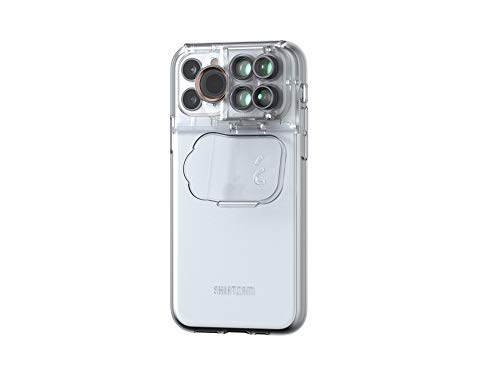 ShiftCam MultiLens Case für Apple iPhone 11 Pro – 5-in-1 Set (Polarizer Lens, 10x / 20x Macro, 180° Fisheye, 4X Telefoto) – transparent