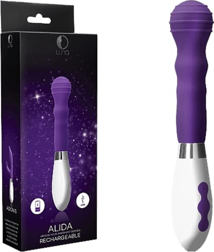 Shots - Luna Alida wiederaufladbarer Silikonvibrator mit 10 Modi - violett, 108 g