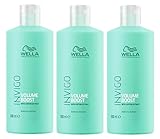 3er Volume Boost Bodyfying Shampoo Invigo Wella Professionals mit Baumwoll Extrakt 500 ml