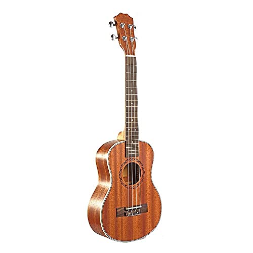 CAZARU Tenor elektrische Ukulele 26 Zoll Gitarre 4 Saiten Ukulele handgefertigt Akustikgitarrist Mahagoni