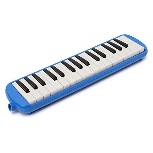 Milisten 32 Tasten Melodica Klavierharmonika tragbar mit Tragetasche Musikinstrument blau M blau