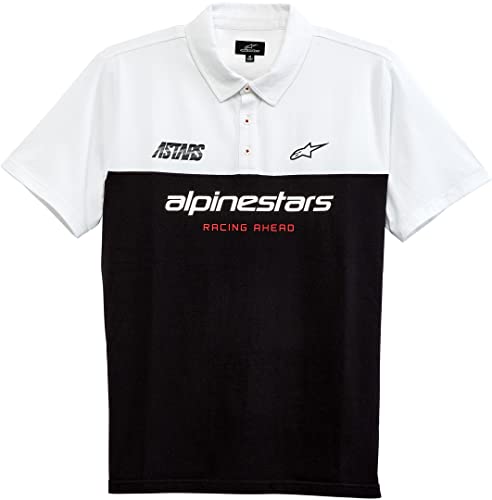 Alpinestars Astars Paddock Polo Shirt (White/Black,M)