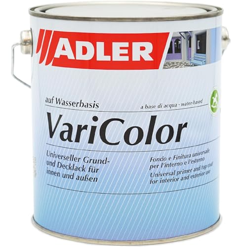 ADLER Varicolor 2in1 Acryl Buntlack für Innen und Außen - 2,5 l RAL5013 Kobaltblau Blau - Wetterfester Lack und Grundierung - matt