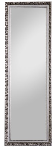 Spiegelprofi H0035015 Holzrahmenspiegel Pius, 50 x 150 cm, Silber