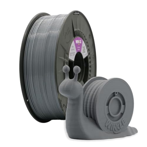 Winkle PETG-Filament, aschgrau, Petg, 2,85 mm, Filamentdruck, 3D-Drucker, 3D-Filament, aschgrau, Spule 1000 g