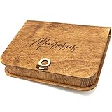 woodmanucom Fotokiste 15x21 Größe | Foto Aufbewahrungsbox Geschenk Idea | Box für Fotos | Fotobox Aufbewahrungsbox | Fotoalbum Holz | Ideal fur Foto Aufbewahrung und als Geschenkbox
