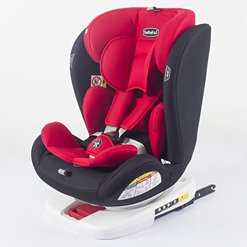Baby Kindersitz Autokindersitz Gruppe 0+1/2/3 (0-36 kg/0-12 Jahre) mit ISOFIX ECE R44/04 TG19008-D01 ROT