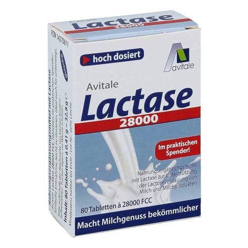 Lactase 28.000 Fcc Tabletten im Spender 80 stk