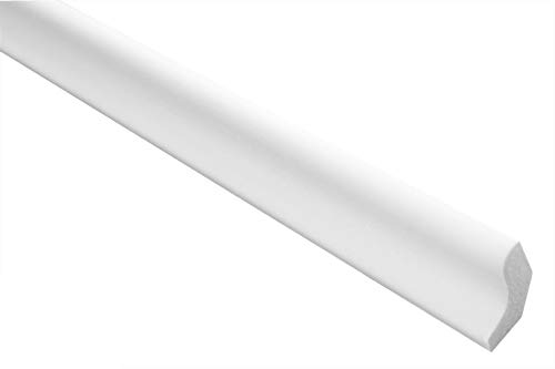 Zierleisten Sparpaket E-3 | leicht und stabil | extrudiertes Styropor | Stuckprofile | Decken-/ und Wandübergang | modern weiß | dekorativ | XPS | 22 x 25 mm | 30 Meter