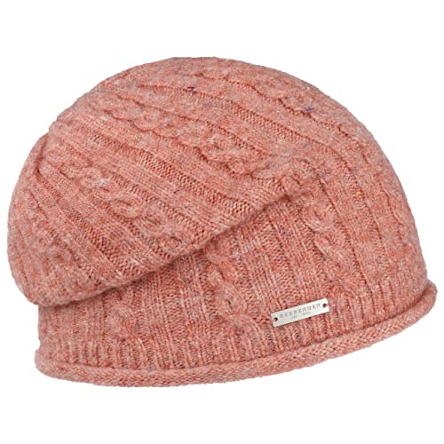 Seeberger Mevoja Beanie Strickmütze Wintermütze Damenmütze (One Size - Koralle)