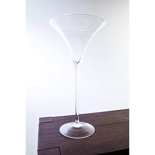 INNA-Glas XXL Cocktailglas - Martiniglas Sacha, klar, 50cm, Ø 25cm - Hochzeitsvase - Hochzeitsdeko