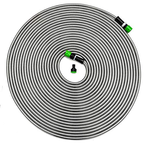 EYEPOWER 22,5m Knickfreier Gartenschlauch Edelstahl Wasserschlauch Flex Schlauch