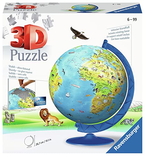 Ravensburger - 12339 - 3D Puzzle Weltkarte XXL 180 teilig