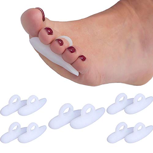 10 Pieces Silicone Toe Crest by Pedimend Features Relief of Claw or Hammer Foot - Improves Balance & Foot Strength - Avoid Foot Cramps - Absorbs Shock & Vibration - UNISEX - Foot Care