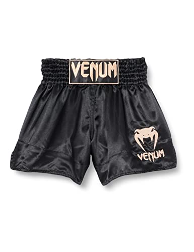 Venum Classic Thaibox Shorts, Schwarz/Gold, XS