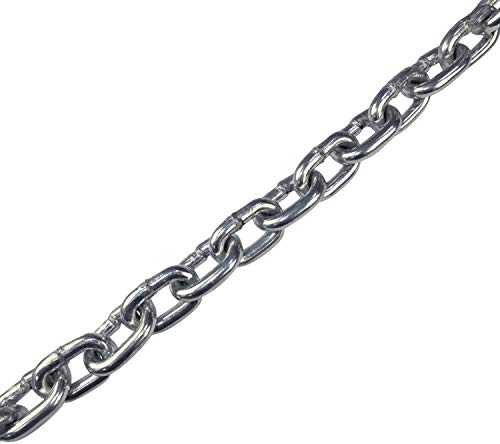 AERZETIX - C47028 - Metallkette aufhängung für lastlänge 3m - glied Ø6mm - geschweißte stahlkette - schlaufenkette
