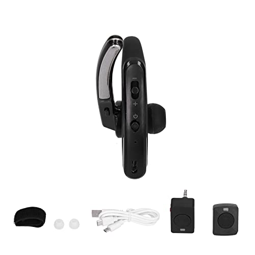 Annadue Walkie-Talkie-Bluetooth-Headset für Motorola für HYT, Bluetooth 4.0-Kopfhörer für Mobiltelefone, mit Rauschunterdrückungsmikrofon und K-Anschluss, Mini-PTT-Taste und Bluetooth-Adapter