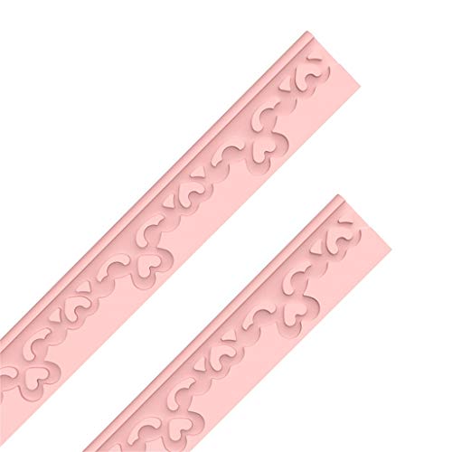 AnSafe Kantenschutz,   Silikagel 50 Cm X 2 for Möbel Kantenschutz Und Eckenschutz Schützen Kinder (4 Farben Optional) (Color : Pink, Size : Edge Guard)