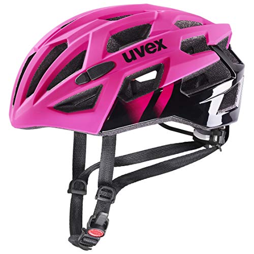 uvex Unisex – Erwachsene Race 7 Fahrradhelm, Rubin - Black, 51-55 cm