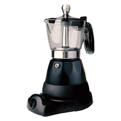 A2ZWORLD Elektrische Kaffeemaschine mit 3 Tassen, 400 W, elektrische Kaffeemaschine mit 360 ° Drehung, hält Wärme bis zu 30 Minuten, modernes Design
