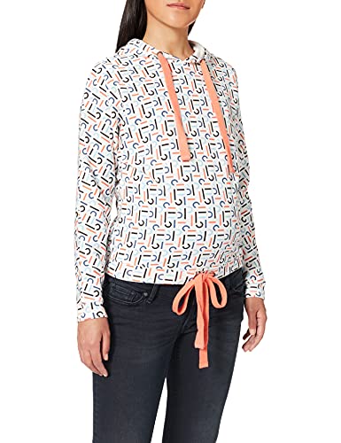 ESPRIT Maternity Damen Sweatshirt ls AOP Umstandssweatshirt, Mehrfarbig (Off White 110), 38 (Herstellergröße: M)