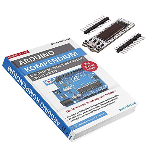 AZDelivery Großes Arduino Kompendium Buch mit gratis ESP8266 mit Display